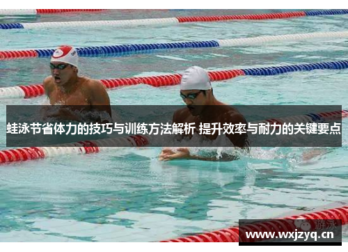 蛙泳节省体力的技巧与训练方法解析 提升效率与耐力的关键要点